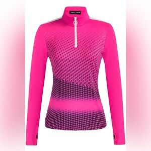 JACK SMITH Women Long Sleeve Workout Shirts Moisture Wicking Golf Shirts